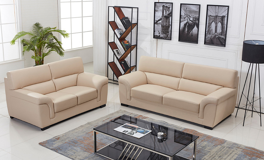 Logan Leather Sofa Lounge Set